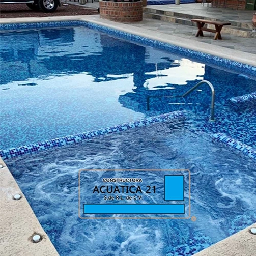 Proceso de construcción de alberca